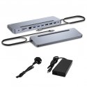 i-tec C31FLAT2PDPRO100W knyginių kompiuterių dokas / jungčių replikatorius Vielinis USB 3.2 Gen 1 (3