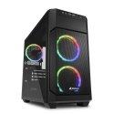 Sharkoon V1000 RGB Micro Tower Melns Sharkoon V1000 RGB Micro Tower Melns