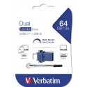 Verbatim Двухинтерфейсный USB-накопитель Type-C/USB 3.0 64 ГБ Verbatim Двухинтерфейсный USB-накопитель Type-C/USB 3.0 64 ГБ