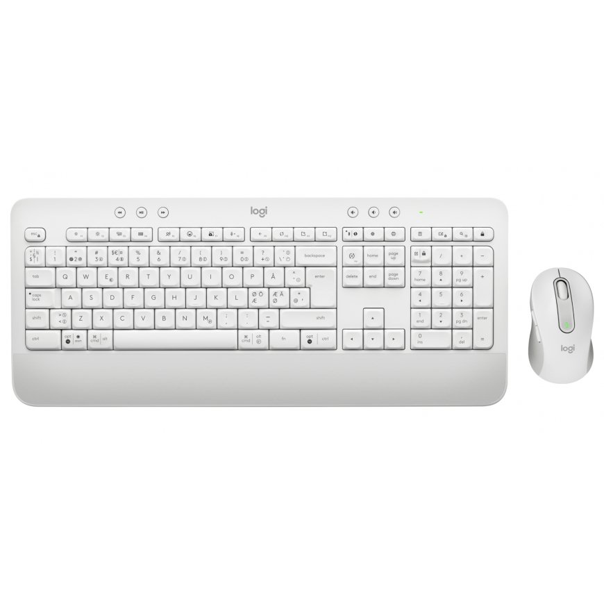 Logitech 920-011038 klaviatūra Pelė įskaityta Biuras „Bluetooth“ QWERTY Šiaurės šalių Balta
