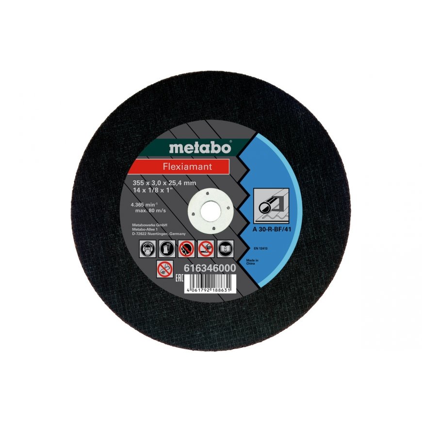 Metabo 616346000 аксессуар для угловых шлифмашин Ріжучий диск