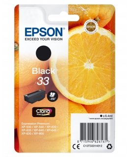 Epson Oranges Singlepack Black 33 Claria Premium Ink