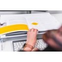 BakkerElkhuizen FlexDesk 630N dokumentu turētājs Akrila, Plastmasa, Gumija, Tērauds Caurspīdīgs, Bal