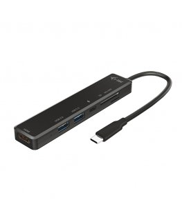 i-tec C31TRAVELEASYDOCKPD knyginių kompiuterių dokas / jungčių replikatorius Vielinis USB 3.2 Gen 1 (3.1 Gen 1) Type-C Juoda