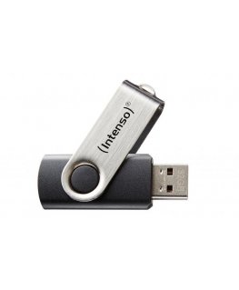 Intenso Basic Line USB-muisti 64 GB USB A-tyyppi 2.0 musta, Hopea