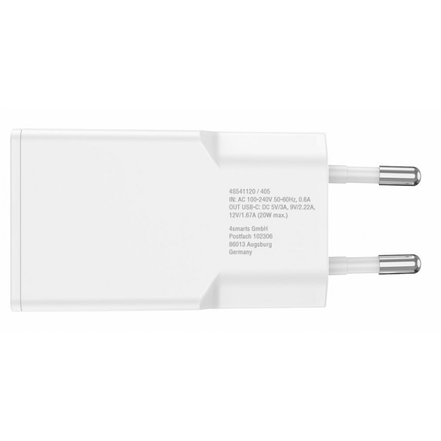 4smarts PDPlug Slim Nutitelefon, Tahvel Valge Vahelduvvool Kiirlaadimine Hoonesisene – 3