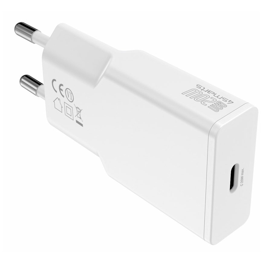 4smarts PDPlug Slim Smartphone, Tablet White AC Fast charging Indoor – 4
