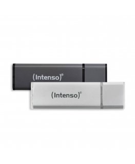 Intenso AluLine USB Drive 32GB Doppelpack 2x32GB - 32 GB USB флеш накопитель USB тип-A 2.0 Антрацит,