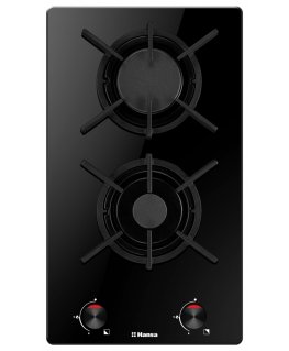 Hansa BHKS330300 hob Black Built-in 30 cm Gas 2 zone(s)