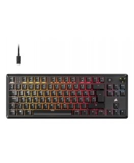 Corsair K70 CORE TKL klaviatuur Mängimine USB QWERTZ Saksa keel Must