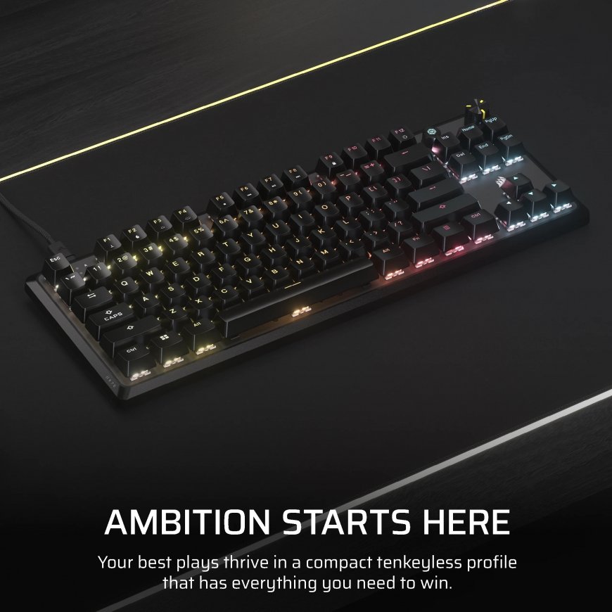 Corsair K70 CORE TKL клавиатура Игровой USB QWERTZ Немецкий Черный – 2