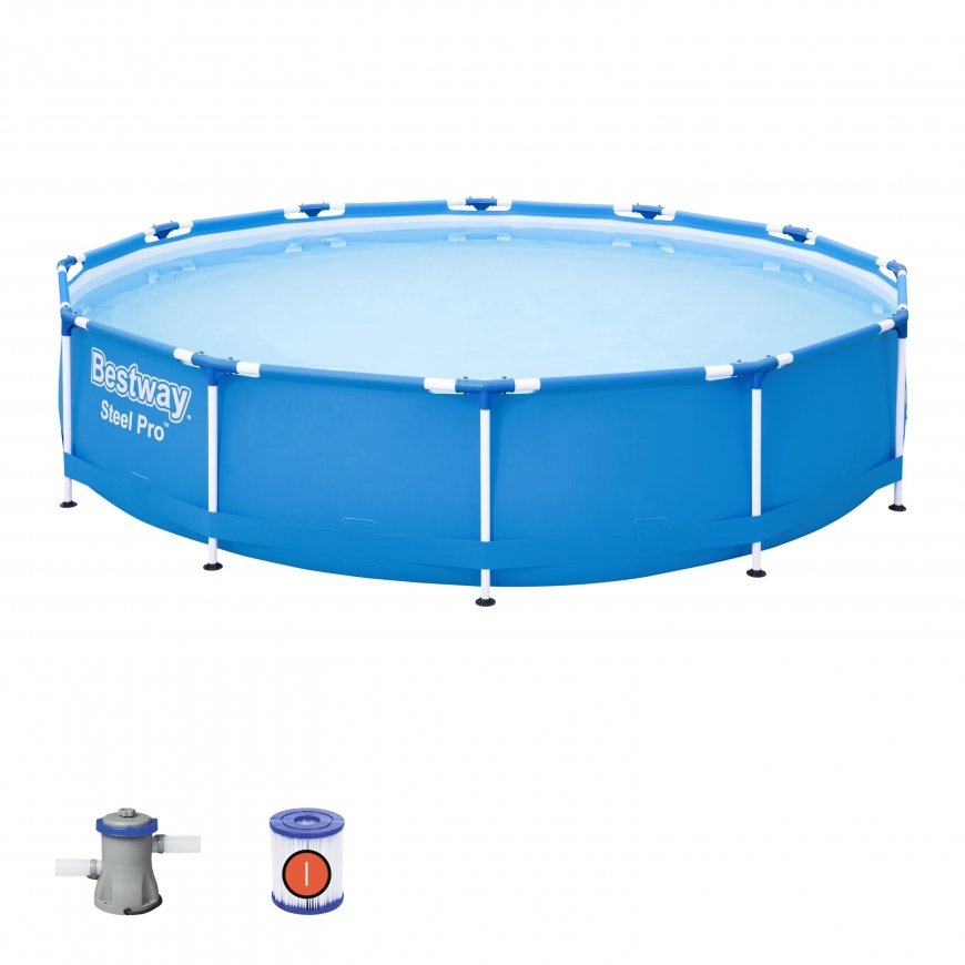 Bestway Steel Pro 56681 antžeminis baseinas Karkasinis baseinas Apskritas 6473 L Mėlyna