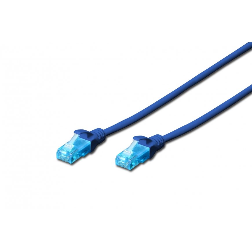 Digitus DK-1512-010/B verkkokaapeli Sininen 1 m Cat5e U/UTP (UTP)