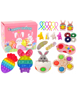 Lean Toys Velykinis Sensorinių Žaislų Rinkinys su Pop It