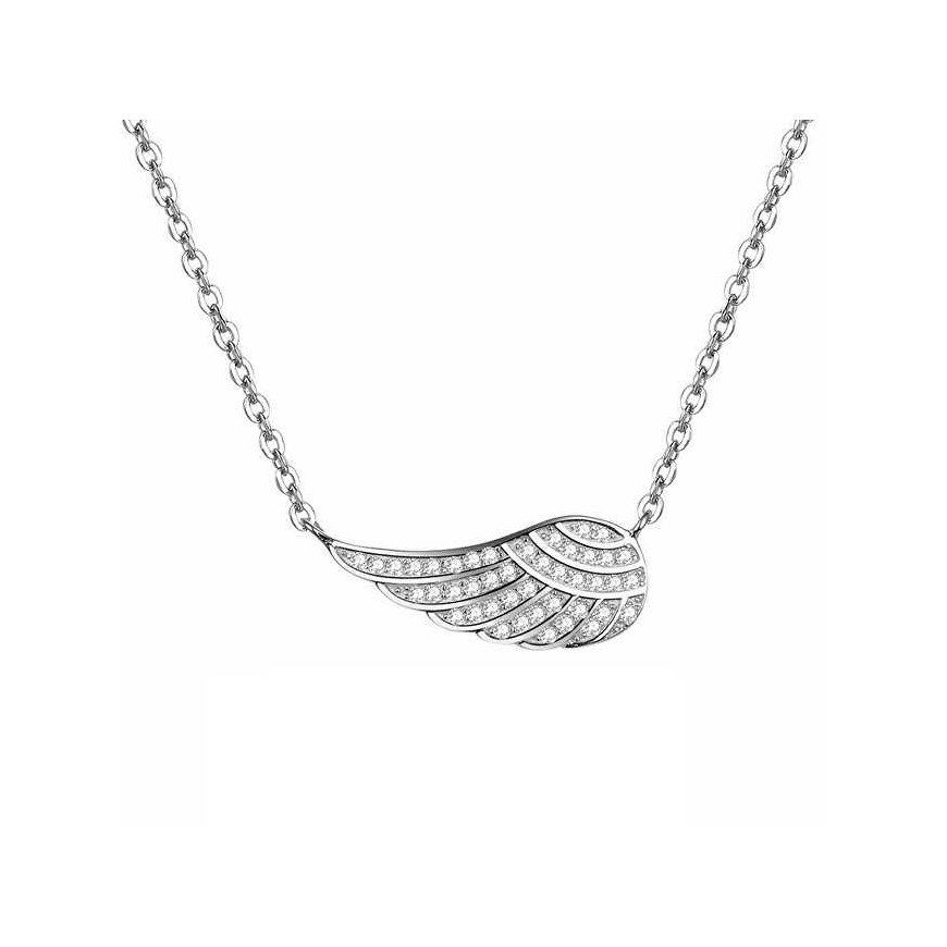 Beneto Silver pendant with wing AGS298