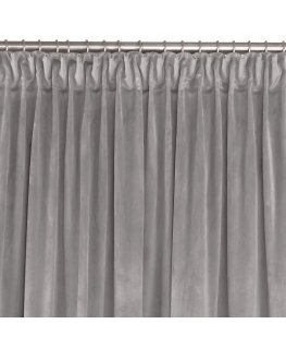 Homede Vila Velvet Pleat grey 75 curtains D 530x270