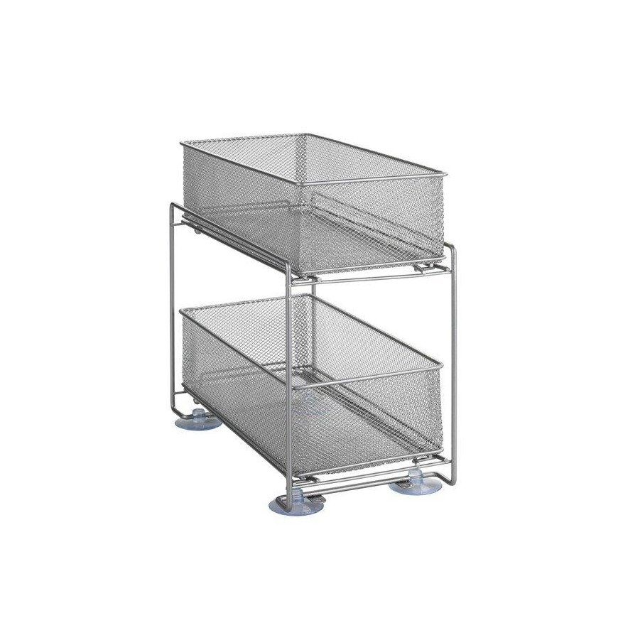 WENKO Kitchen rack, 2 levels, metal