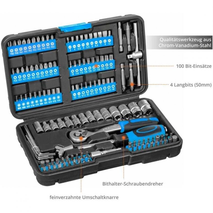 Güde socket wrench and bit set GSB 130 – 4