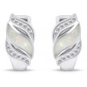 Brilio Silver Charming silver earrings with zircons and synthetic opal EA970W Brilio Silver Charming silver earrings with zircons and synthetic opal EA970W