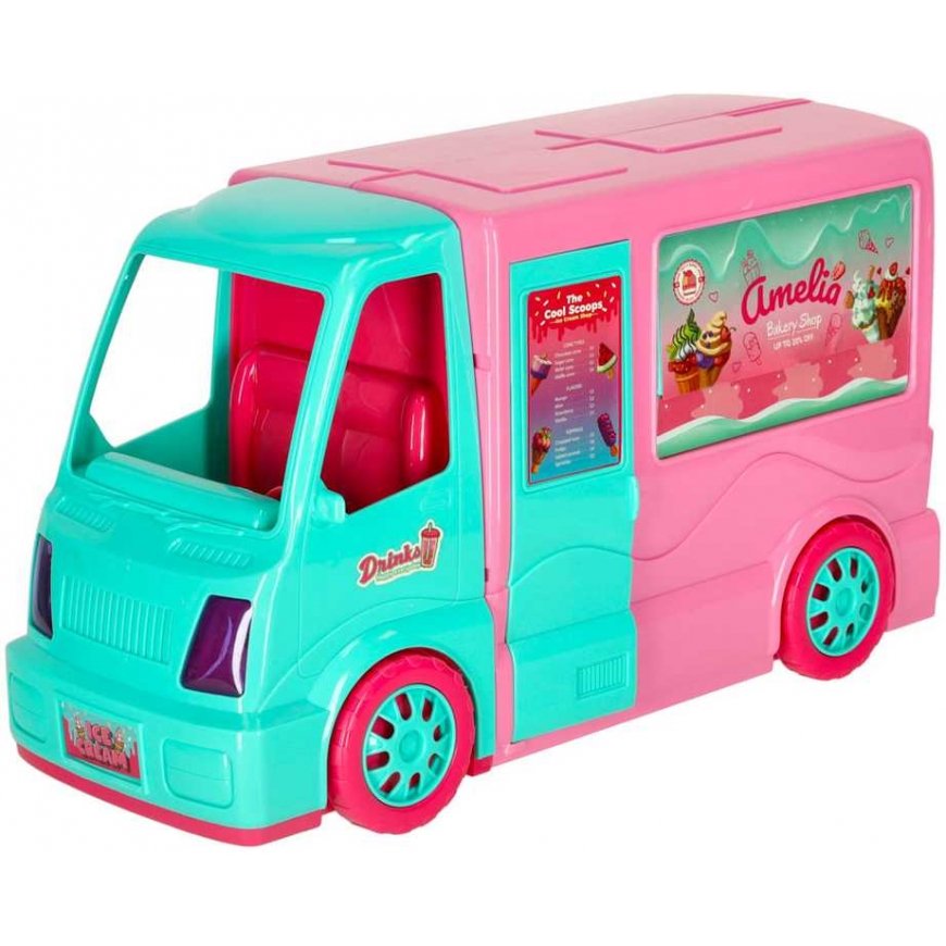 Ikonka Doll car set "Food truck" 21 pcs. – 5