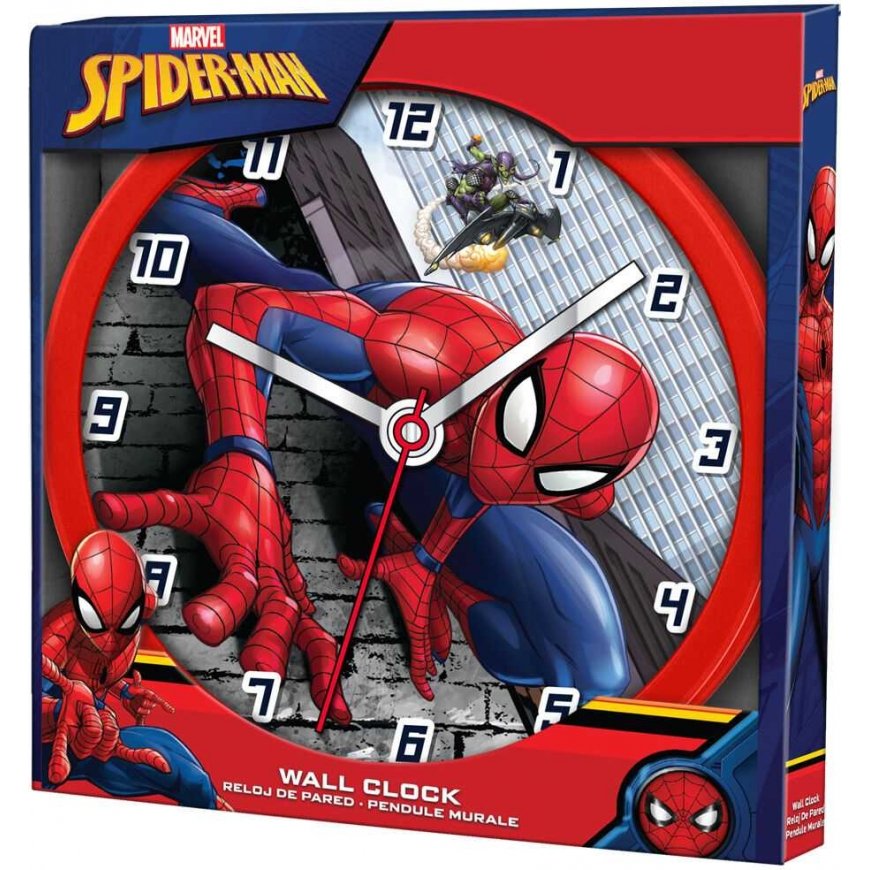Lasten lisensointi Marvel Spiderman -seinäkello – 2