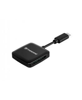 Transcend RDC3 kortelių skaitytuvas USB 3.2 Gen 1 (3.1 Gen 1) Type-C Juoda