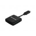 Transcend RDC3 kortelių skaitytuvas USB 3.2 Gen 1 (3.1 Gen 1) Type-C Juoda Transcend RDC3 kortelių skaitytuvas USB 3.2 Gen 1 (3.1 Gen 1) Type-C Juoda