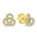 Brilio Silver Gold-plated earrings Knot with cubic zirconia EA1172Y Brilio Silver Gold-plated earrings Knot with cubic zirconia EA1172Y
