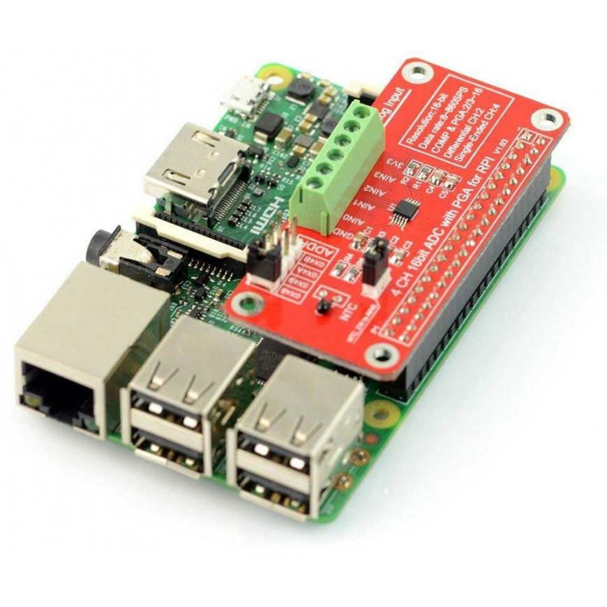 Oem ADC 16 bitų keitiklis - 4 kanalų ADS1115 - Raspberry Pi – 3