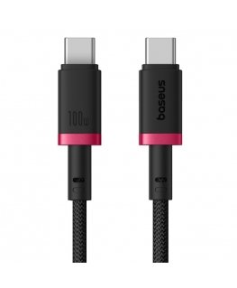 Baseus Dura Type C to Type C 100 W fast charging cable 2 m Black, Red