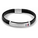 Tommy Hilfiger Modern Black Leather Bracelet 2790349 Tommy Hilfiger Modern Black Leather Bracelet 2790349