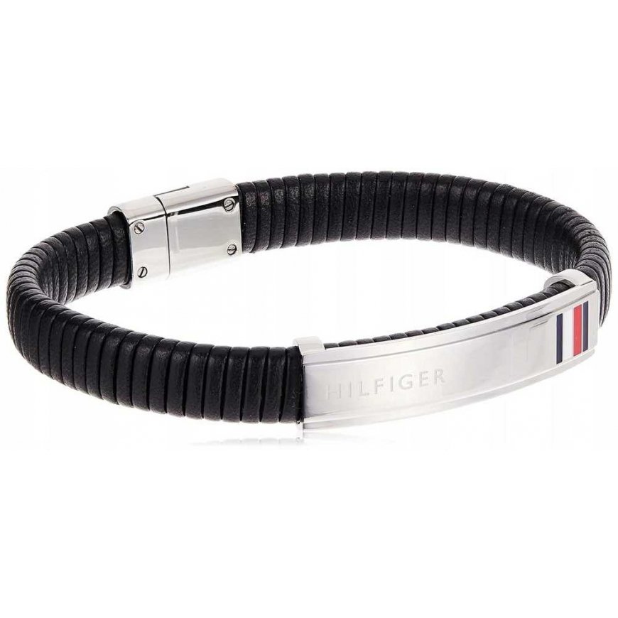 Tommy Hilfiger Modern Black Leather Bracelet 2790349 – 3