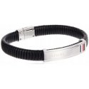 Tommy Hilfiger moderni musta nahkaranneke 2790349 Tommy Hilfiger moderni musta nahkaranneke 2790349