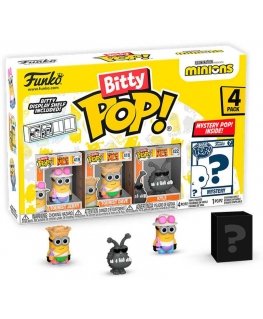 Funko Blister 4 figures Bitty POP Minions Series 4