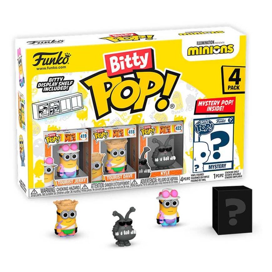 Funko Blister 4 figuuria Bitty POP Minions -sarja 4