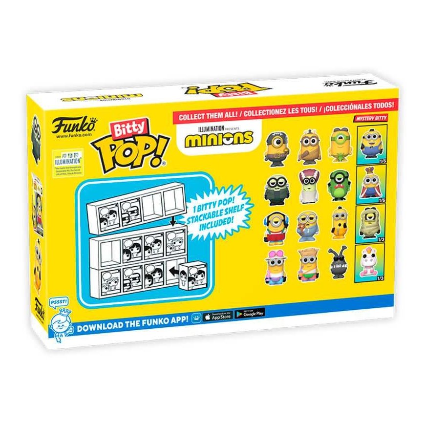 Funko Blister 4 figures Bitty POP Minions Series 4 – 3