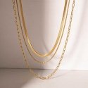 Troli Triple gold-plated necklace VAAJDNW2308015G Troli Triple gold-plated necklace VAAJDNW2308015G