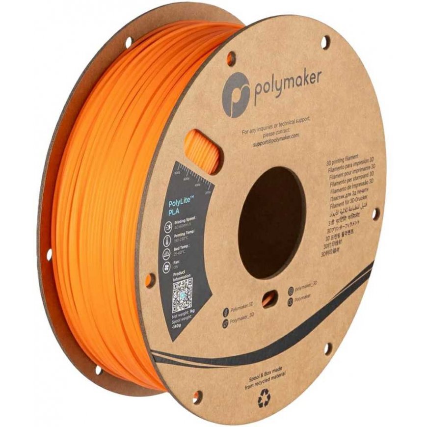Polymaker-filamentti Polimaker PolyLite Luminous PLA 1.75 mm 1 kg - oranssi