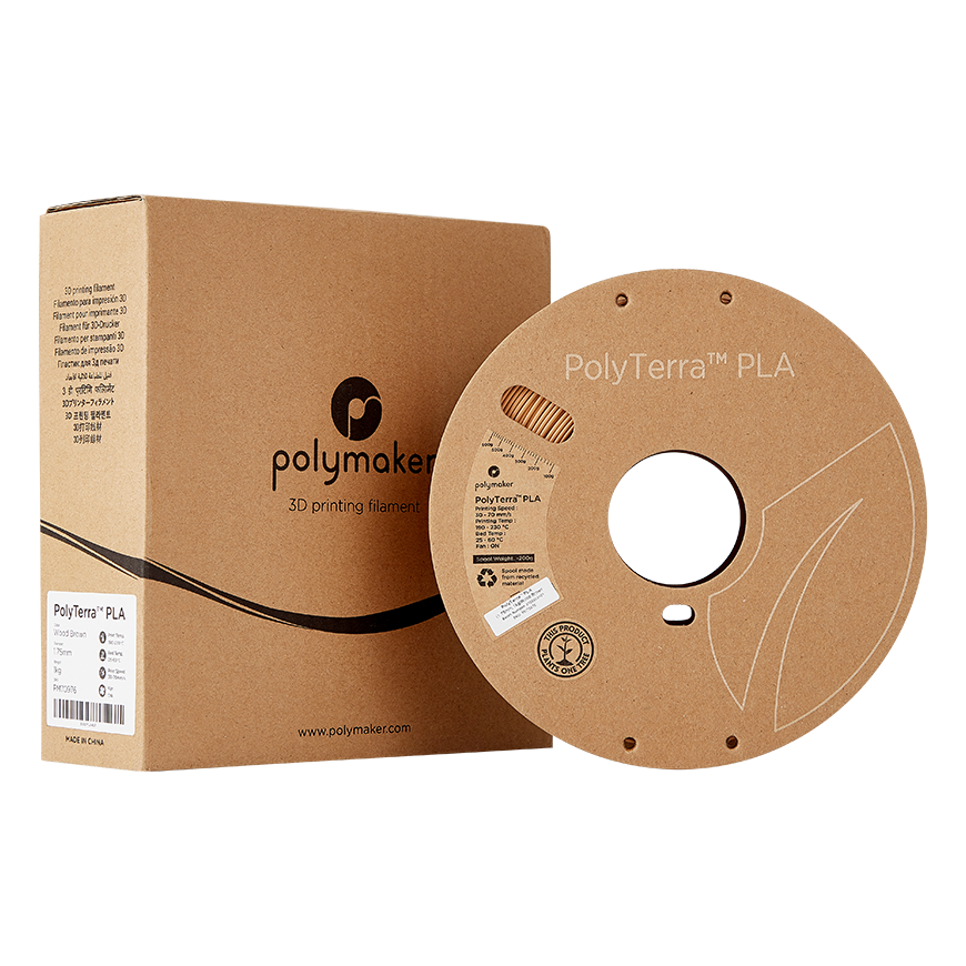 Polymaker Polimakeris PolyTerra PLA - 1kg - 1,75mm - Medinis rudas – 4