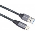 USB cable PremiumCord USB-A - USB-C 1 m black gray (ku31c1) USB cable PremiumCord USB-A - USB-C 1 m black gray (ku31c1)