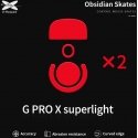 X-Raypad Obsidian Skates Logitech G Pro X Superlight Raudona 2 vnt. (Raudoni) Pakaitiniai Pelė Feet X-Raypad Obsidian Skates Logitech G Pro X Superlight Raudona 2 vnt. (Raudoni) Pakaitiniai Pelė Feet