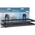 Bathroom Solutions Bathroom Solutions shower basket Bathroom basket with suction cups, black, 25 x 10 x 8.7 cm Bathroom Solutions Bathroom Solutions shower basket Bathroom basket with suction cups, black, 25 x 10 x 8.7 cm