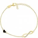 Brilio Silver Brilio Silver Beautiful gold plated bracelet BRC36Y Brilio Silver Brilio Silver Beautiful gold plated bracelet BRC36Y