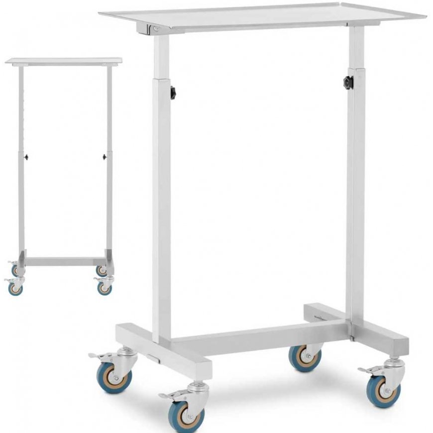 Steinberg Systems Table, treatment trolley, adjustable, STEEL, 60 x 40 cm