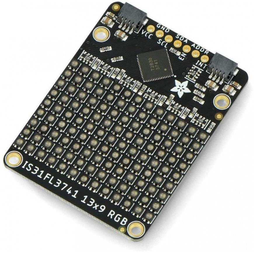 RGB LED Matrix Controller - 117 LED RGB Matrix Module - IS31FL3741 - STEMMA QT/Qwiic - Adafruit 5201