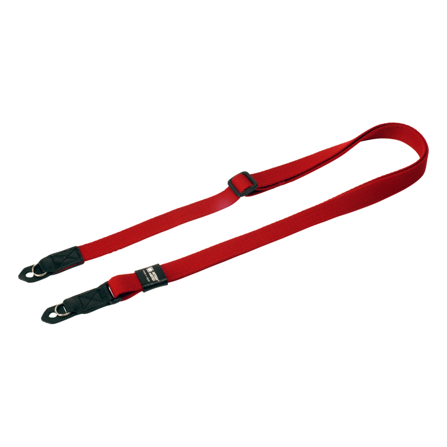 ARTISANARTIST Artisan & Artist I ACAM-100AA I Slim & Soft Cloth Camera strap -Leica M/mirrorless (w/Ring) Red