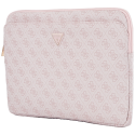 Laukku Guess Sleeve 14" 4G vetoketjutaskulla, kolmiologolla, pinkki Laukku Guess Sleeve 14" 4G vetoketjutaskulla, kolmiologolla, pinkki