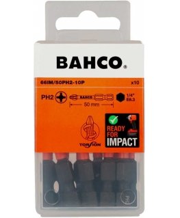 Smūginiai antgaliai Bahco 66IM PH2 50mm , 10vnt blisteris