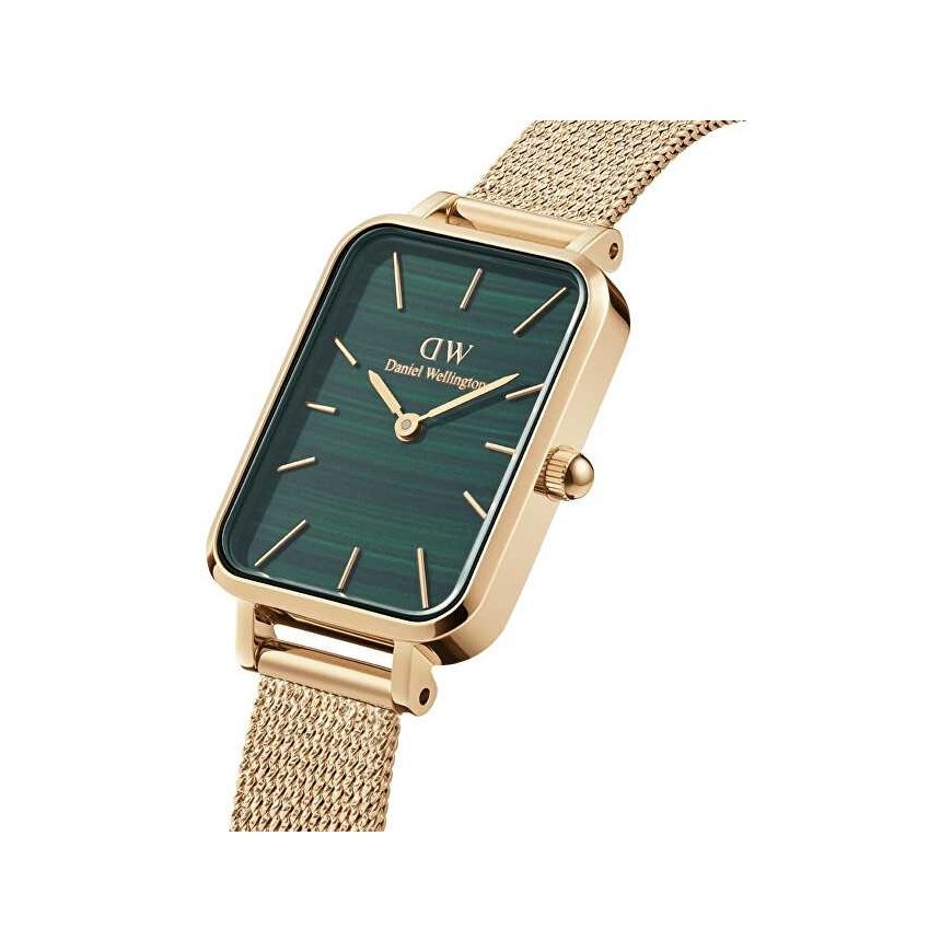 Women's watch DANIEL WELLINGTON Quadro Pressed Evergold Emerald 20mm DW00100561+ BOX (zw505m) – 2