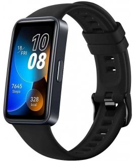 FIXED Silicone Strap Silicone Strap for Huawei Band 8 Black